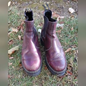 Dr. Martens Cherry Red Leather Boots